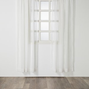 艾禮思緹花落地窗紗270x230 直條白