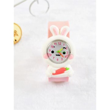小兔子可愛兒童手表卡通男女孩小學生幼兒園禮物玩具電子手表批發