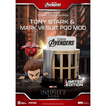 【野獸國】復仇者聯盟 無限傳奇 東尼史塔克與MK7裝甲背包 史塔克大樓系列 (直營限定)｜MEA-058