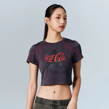 Daniel Wong x Coca Cola 印花出芽短袖上衣(女)(石灰) - S