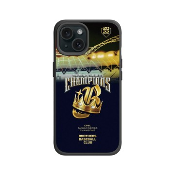 iPhone 15 SolidX 黑 - 職棒-中信兄弟 Brothers - 2022中信兄弟總冠軍紀念款-鋼鐵藍
