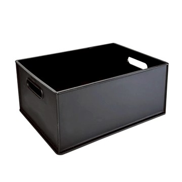 英菱塑膠 收納籃  S(27 x 19.2 x 12cm)  黑色  1個