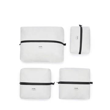 LOJEL Slash/ 衣物收納袋(4入裝) 白色/ 黑色 黑色