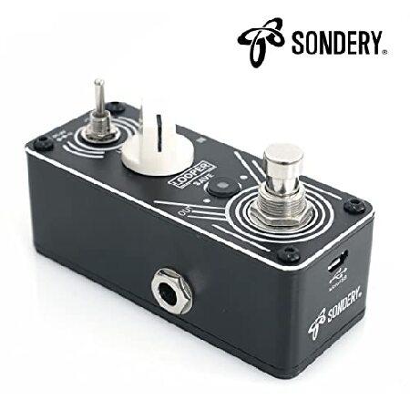 Sondery Triple Looper Guitar Pedal Loops Each Loop 30 Minutes Looping Time, Loop Pedal with LED Indicators, Unlimited Overdubs Undo Redo, True Byp