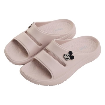 BORUI 柏睿鞋業 大人款 迪士尼運動風防水拖鞋 休閒拖鞋  米奇 奶茶色  240mm (38)