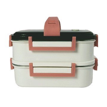 Linox 廚之坊 316隔熱便當盒 2層 內膽316不鏽鋼 總容量1.4L  顏色隨機  1個