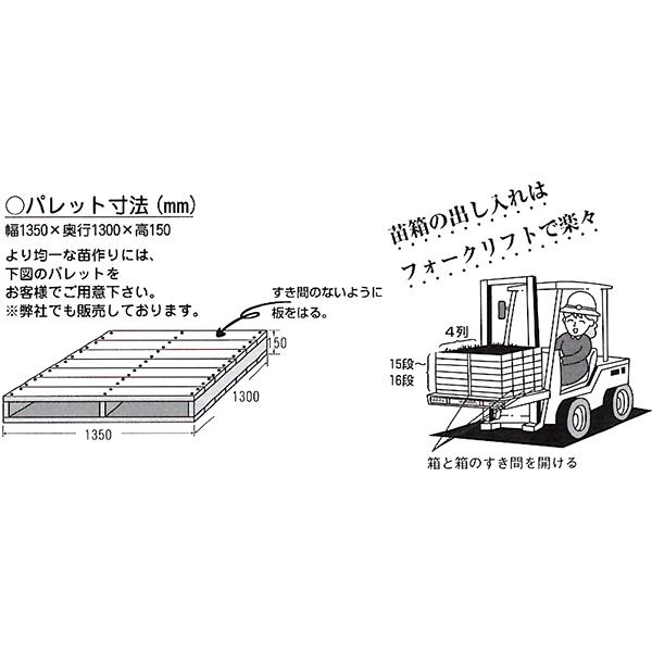 (個人宅配送不可) フォークリフト出芽器 KL-N1000LAPB 組立式 啓文社製作所