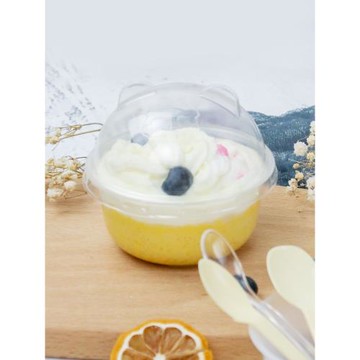 布丁燒耐高溫焦糖雞蛋水浴耐烤加厚一次性PP磨砂塑膠杯耐凍雪糕杯