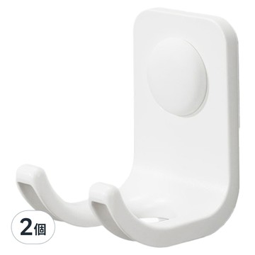 Storage Genie 收納精靈 無痕壁掛吹風機收納掛架  白色  2個