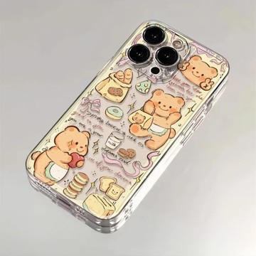 黃油小熊OPPOA9x手機殼oppo透明a57卡通可愛a8網紅ins個性a11x小眾A93S 92S硅膠a55 72軟32 31軟7X A96防摔套