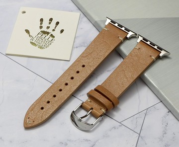 米色意大利植鞣皮錶帶 APPLE WATCH 適用