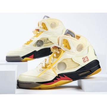 【逢甲 Fuzzy】Off-White x Air Jordan 5 Sail 白帆 白禪翼 DH8565-100