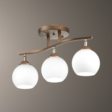 白玉玻璃造型半吸頂燈 F85-09-K2755