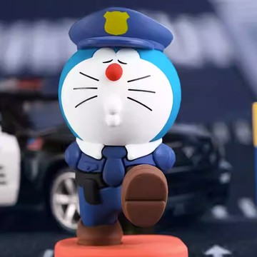 限量預購【遊戲家】哆啦A夢 小夜燈 哆啦A夢夜燈 3D 書框小夜燈床頭燈 - 職業版警察