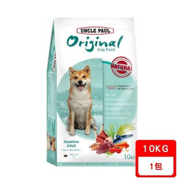 UNCLE PAUL保羅叔叔田園生機狗食-低敏成犬/室內犬/皮毛健康(鱉蛋+魚膠原｜螯合鋅+MCFA)10KG