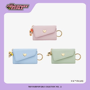 S'AIME 飛天小女警鑰匙包 飛天小女警包 可愛鑰匙包 可愛收納包 花花 泡泡 毛毛