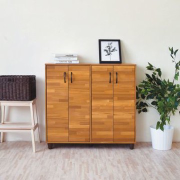 文創集 杜多3尺四開門簡易式鞋櫃(二色可選)90x32x88-cm免組