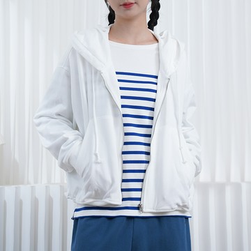 百搭拉鍊連帽薄外套122359C