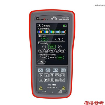 TOOLTOP ET13S 熱成像萬用表 2合1手持式萬用表紅外熱像儀工具 10000計數萬用表 2.8英寸觸摸屏 交直