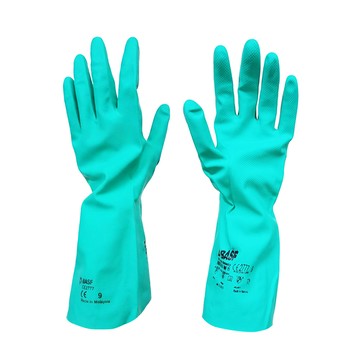 【巴斯夫 BASF】丁腈耐化學手套（內襯棉絨 / 食品接觸認證 / Type A 化學防護）