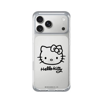 iPhone 17 Pro Max ClearX 霜透灰 - 三麗鷗-Hello Kitty - 簡約系列-線條大頭