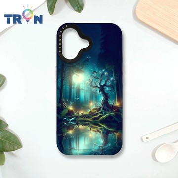 TRON IPHONE 16 奇幻森林系列 MAGSAFE 磁吸 防摔 太空殼 透白 手機殼