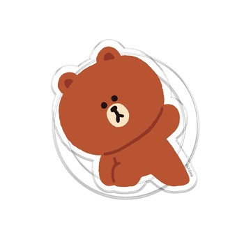 【正版授權】LINE FRIENDS經典-瑜珈熊大MagSafe氣囊支架