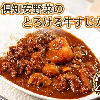 先行受付無地熨斗 北海道 倶知安 牛すじカレー 200g 20個  中辛 レトルト食品 加工品 時短 牛すじ 野菜 じゃがいも お取り寄せ グルメ 【お肉・牛肉・加工食品