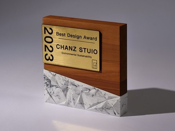 客製化獎盃。獎牌。木客微光x匠子。白-23B2