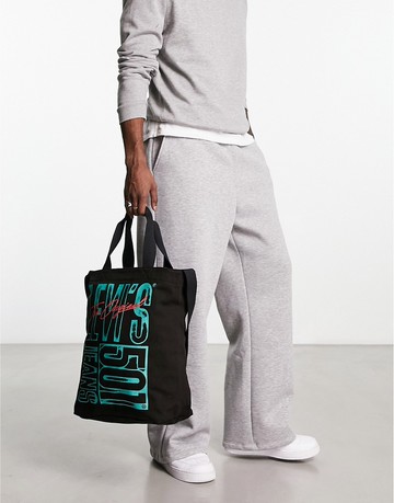 Levi's tote bag in black with 501 jeans birthday print and logo