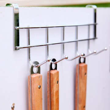 多用途櫥柜門后掛衣架創意掛鉤不繡鋼無痕掛鉤壁掛免釘可掛毛巾