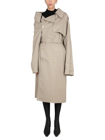 balenciaga trench "off the shoulder"