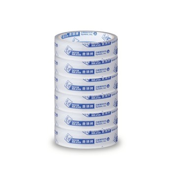 鹿頭牌 超透明優韌膠帶 24mmX40Y(6入)