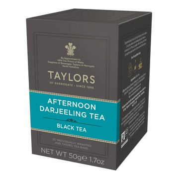 優惠【 Taylors英國皇家泰勒茶】大吉嶺午茶 20包/盒 (效期:2026/01/31)