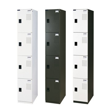 DAHFU 大富 KD 四門 多用途置物櫃 W300xD510xH1800mm 白色/鐵灰 /個 KD-30-5104 I/H