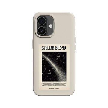 iPhone 16 SolidX 貝殼灰 - Valentine's Day Collection - 織女星與牛郎星：穿越時空的抱擁