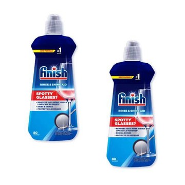 送7-11商品卡100元★FINISH亮碟光潔潤400ml亮潔劑2入組洗碗機配件SHINE-2