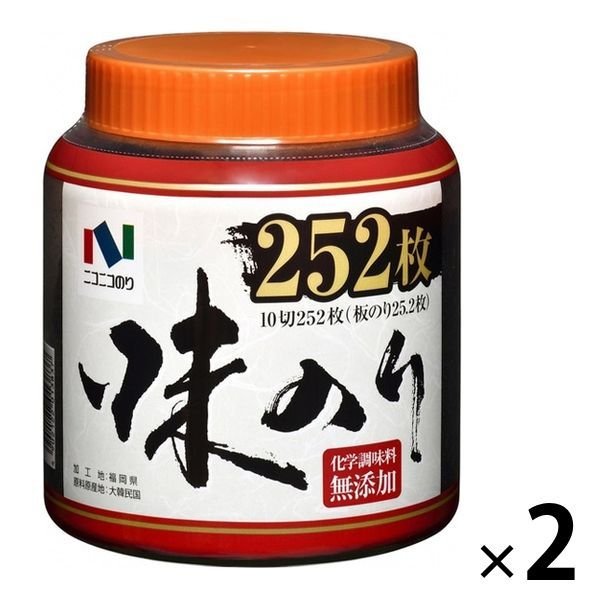 ニコニコのりニコニコのり 卓上味付のり 10切252枚 2個 海苔