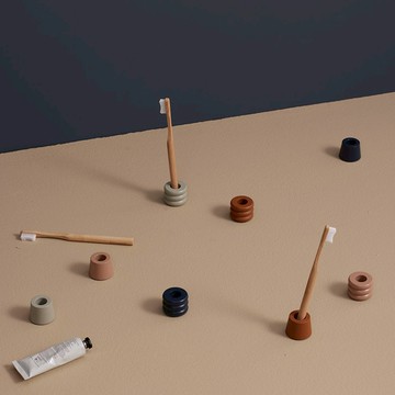 DESIGNBITE｜牙刷立架組 2入組