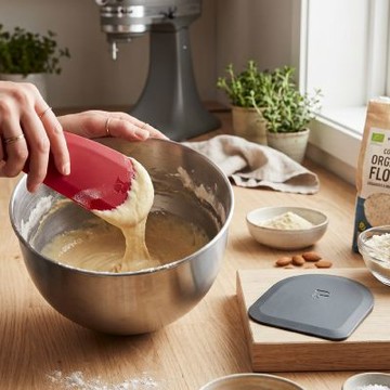 《KitchenAid》美國 不沾矽膠刮板2件 | 麵團刮刀