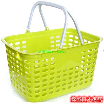 錦盛實木 公司貨 蔬果 衛浴收納籃 購物 戶外野餐籃 采摘籃超市購物籃手提籃買菜籃子水果籃超市采購籃零食籃臟衣洗浴收納籃0403
