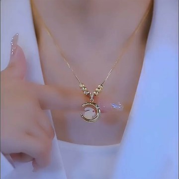轉運珠兔子項鏈女高級設計感輕奢小眾2023爆款鎖骨鏈氣質頸鏈配飾