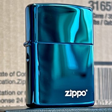 【正品附發票 / 現貨】美國 Zippo 打火機 寶藍色鏡面拋光 (型號20446ZL)