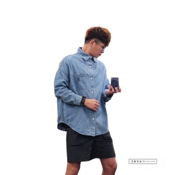 『老爺有喜』JEANS黑標口袋牛仔襯衫(NOF2009C210)