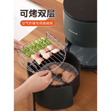 空氣炸鍋烤架網家用專用支架子內用不銹鋼通用濾油雙層分層烤串架