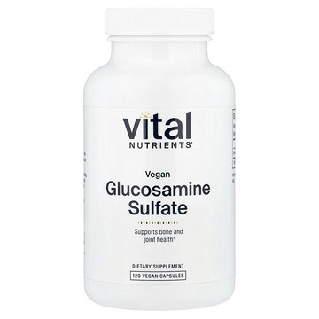 Vital Nutrients, 全素殼糖胺硫酸鹽，750 毫克，120 粒全素膠囊