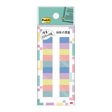 3M 狠黏 抽取式十色標籤 /個 683-10 PASTEL