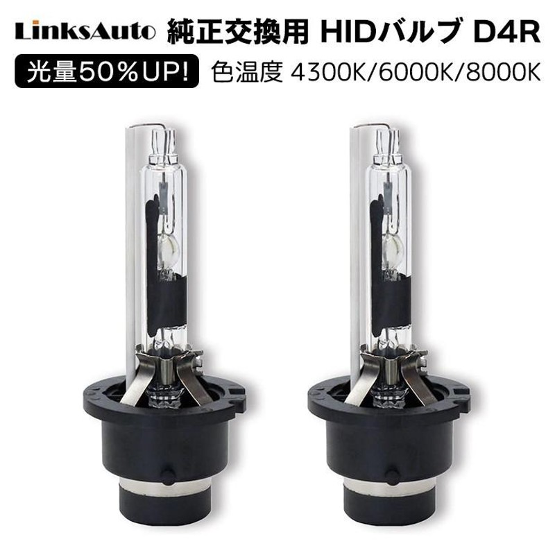 光量50％UP 純正交換 HID D4R ヘッドライト バルブ DAIHATSU タント