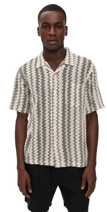 Universal Works Crocheted Road Shirt Charcoal L
