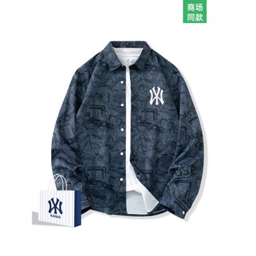 奧特萊斯美式潮流格子襯衫外套男士春秋季新款翻領百搭休閑上衣